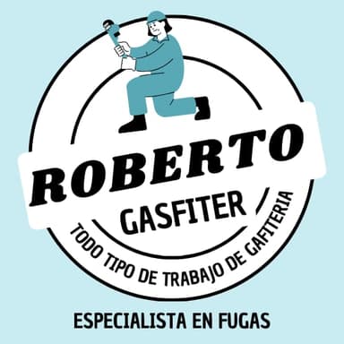 Logo de Roberto Gasfiter, especialista en detección de fugas de agua